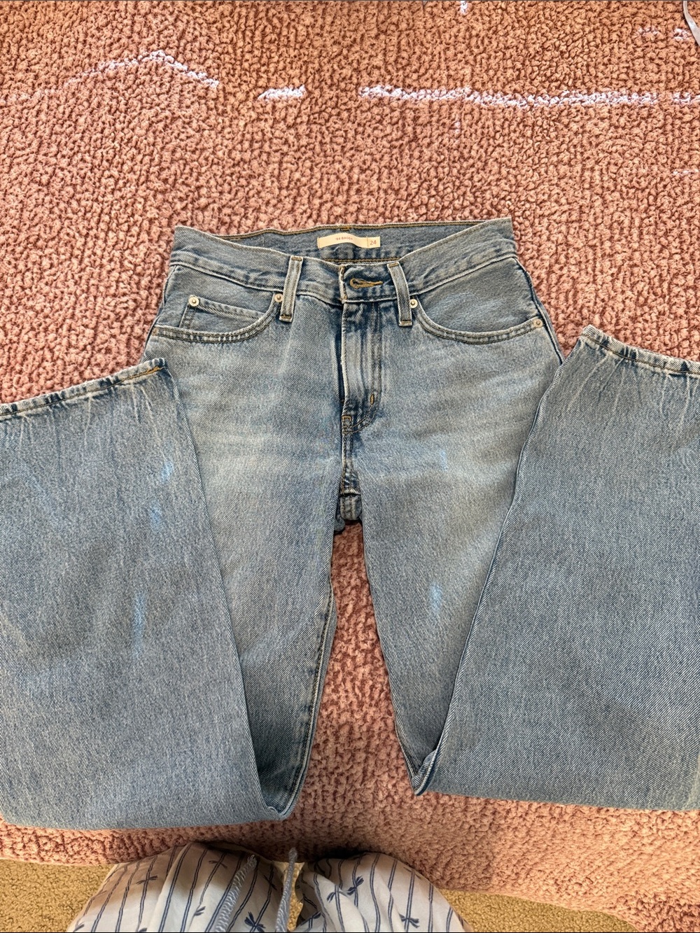 Levi's Light Blue Wide Leg Jeans